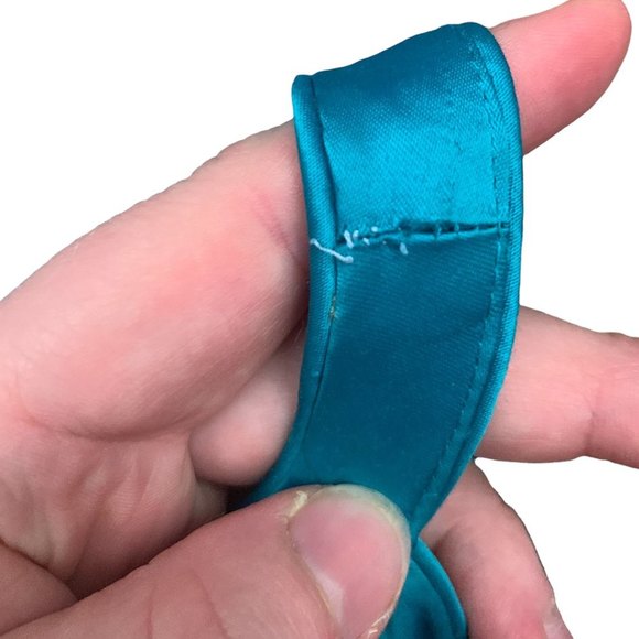 Adrianna Papell Collection Sequins Halter Neck Gown 14 Open Back Turquoise - Picture 12 of 12